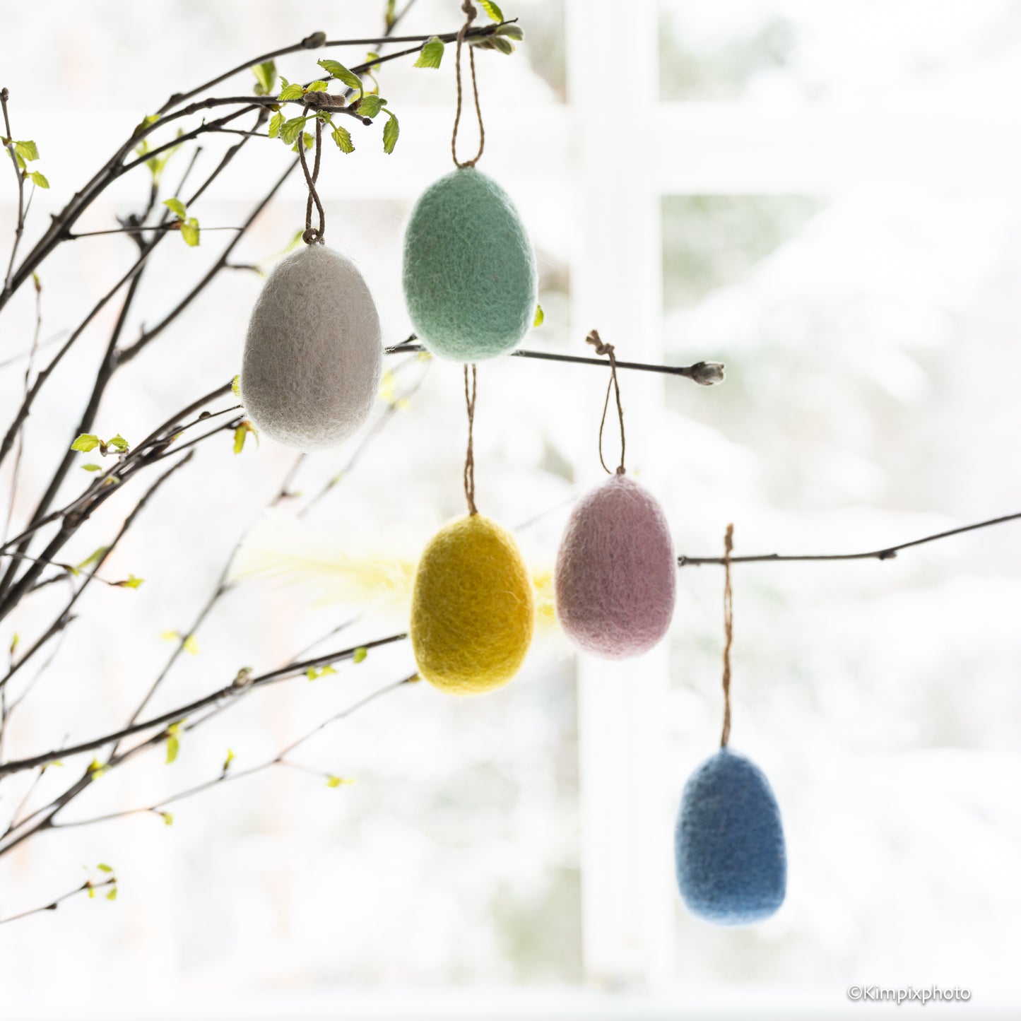 UND Påskeegg i ull, 5 pk