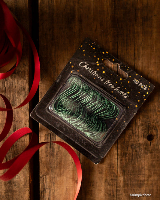 Grønne juletrekroker, 40 pk