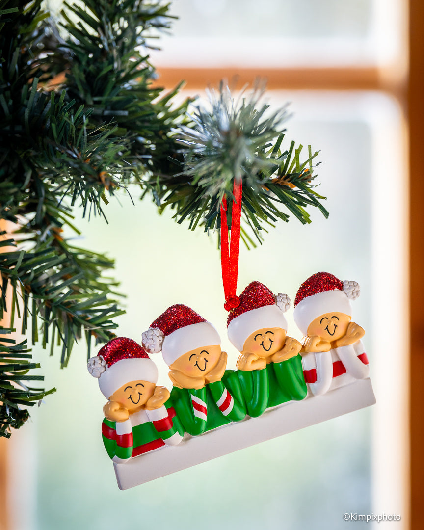 Samlet familie på 4 stk
