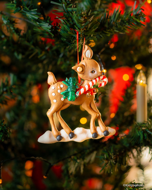 Juletrepynt Rådyr med sukkertøy