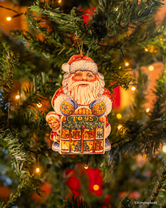 Juletrepynt Julenisse i tre