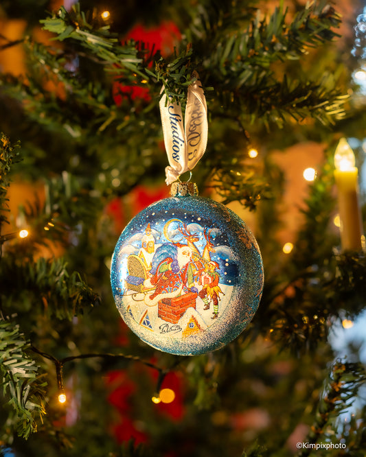 Juletrepynt Nisse på taket