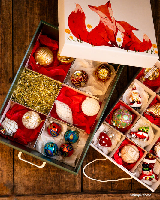 OPPBEVARINGSESKE FOR PYNT- HAREPUS OG GUL BUNN