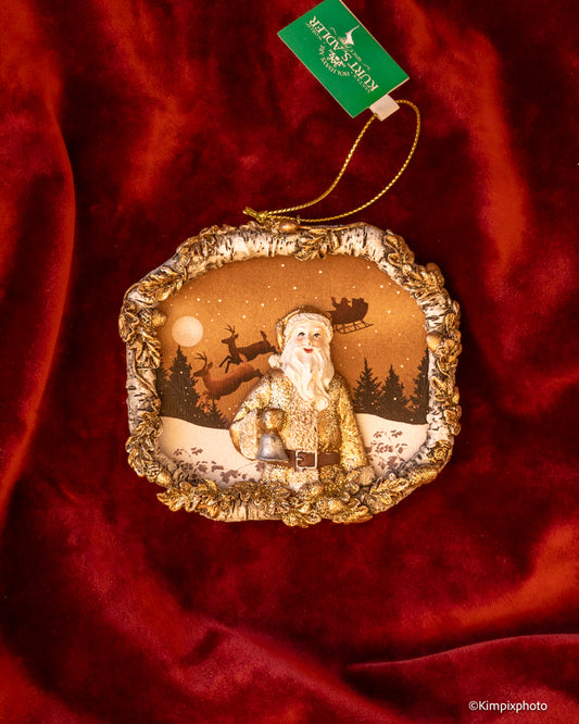 Juletrepynt Vinterskog med nisse