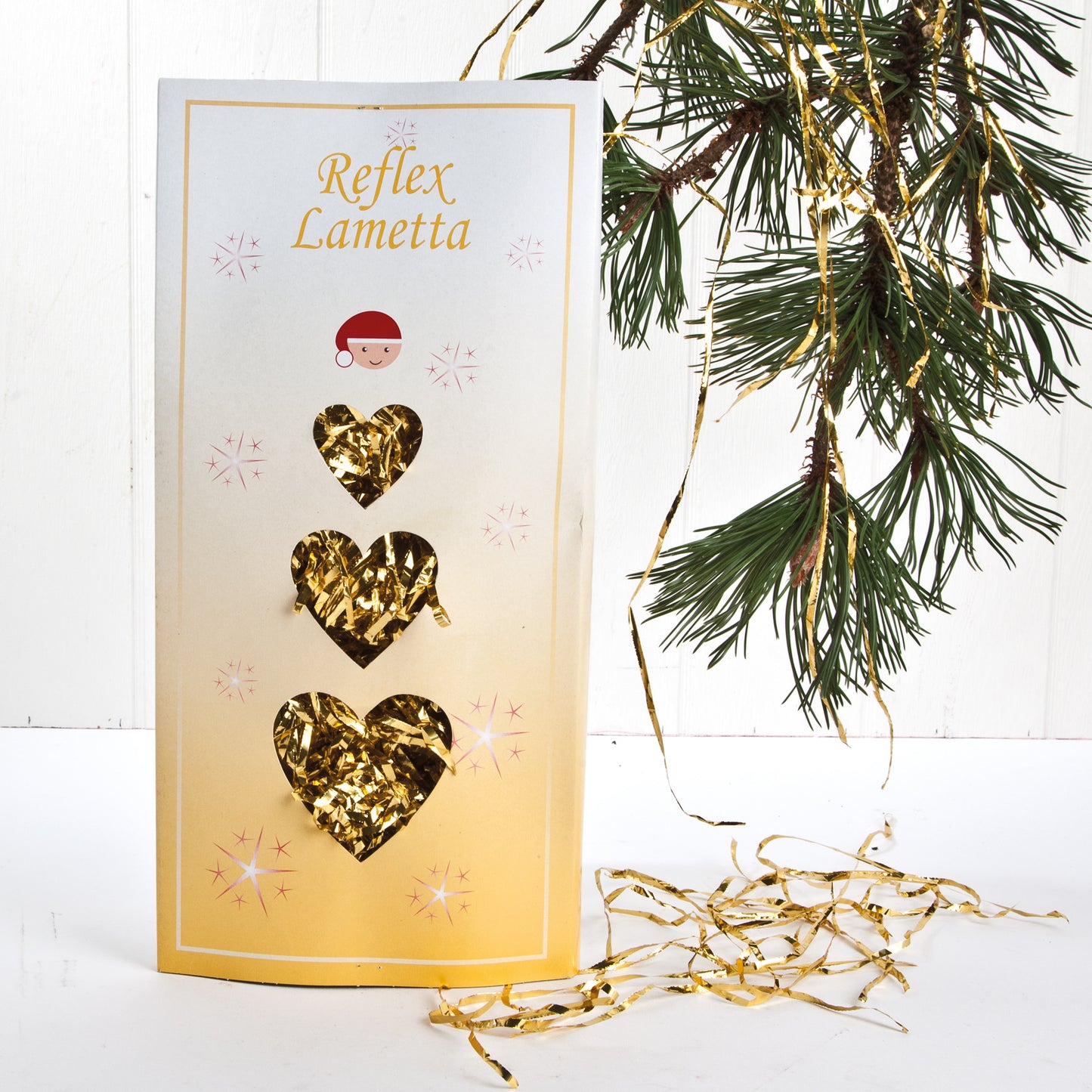 Glitter til juletre ( Lametta) GULL 2M